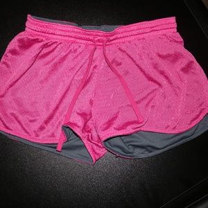 Reversible Pink and Grey Champion shorts